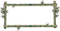 竹の長方形フレー…