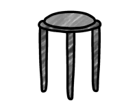丸椅子（黒）