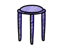 丸椅子（紫）