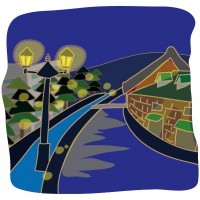 夜の小樽運河の風…
