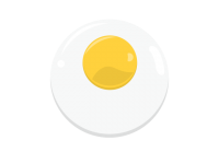 綺麗な丸い卵