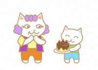 仔猫からケーキを…