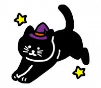 黒猫のハロウィン…