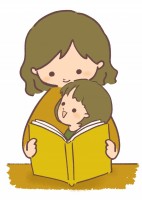 楽しそうに本を読…