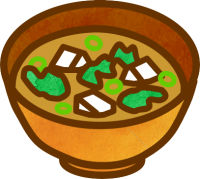 食べ物_味噌汁_わかめと豆腐 | 無料イラスト素材｜素材ラボ