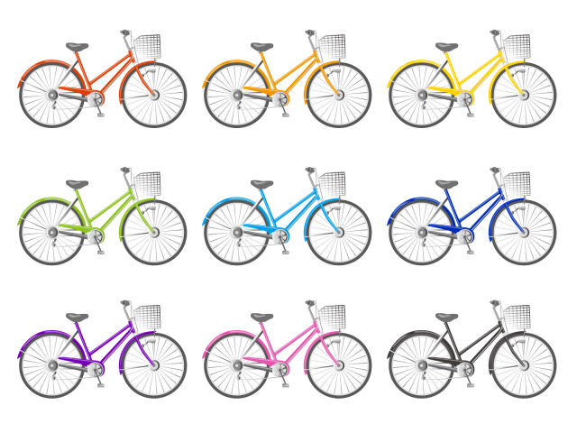 自転車 無料イラスト素材 素材ラボ