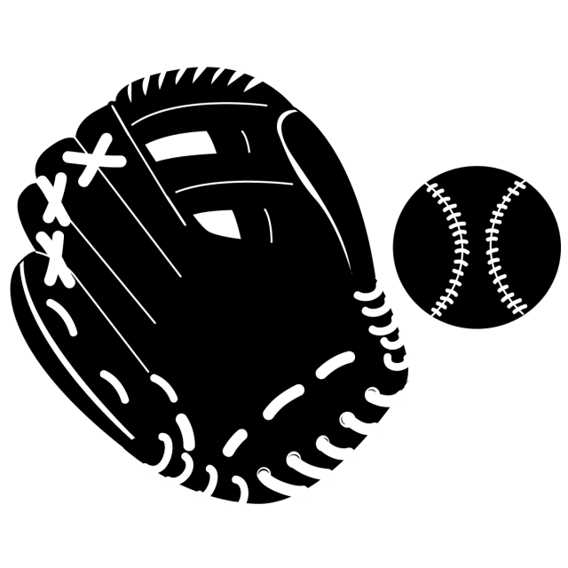 スポーツ 野球グローブシルエット 無料イラスト素材 素材ラボ