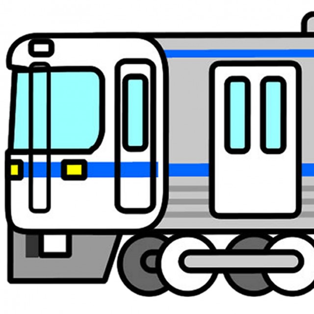 電車の先頭部分 無料イラスト素材 素材ラボ