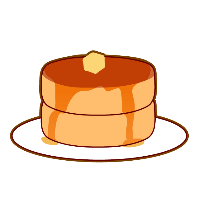 パンケーキ ホットケーキ のイラスト素材 無料イラスト素材 素材ラボ