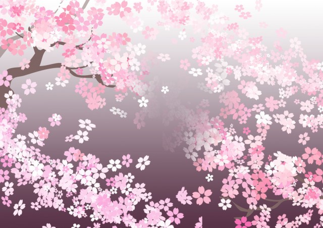 無料イラスト画像 上カッコイイ かっこいい 桜 吹雪 イラスト