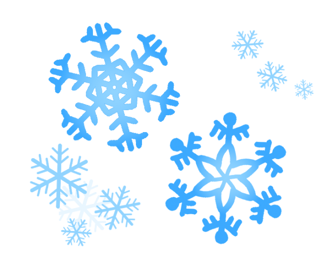 大きい雪の結晶と小さい雪の結晶のイラスト 無料イラスト素材 素材ラボ