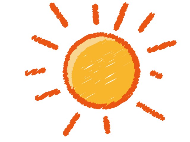 太陽 イラスト 無料 太陽のコラージュ風イラスト 無料