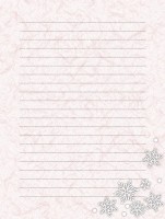 和紙の便箋横書き 雪の結晶のイラスト背景 無料イラスト素材 素材ラボ