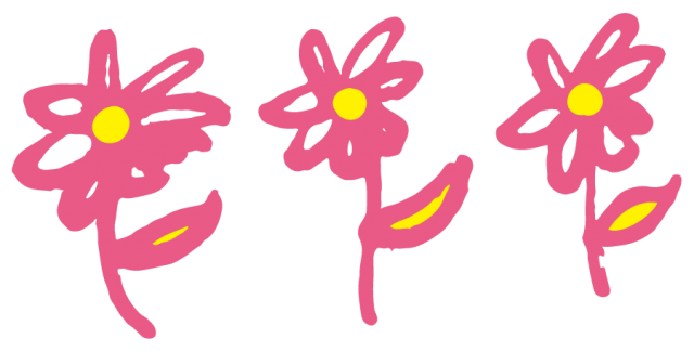 ラフな花 フラワー ピンク 無料イラスト素材 素材ラボ
