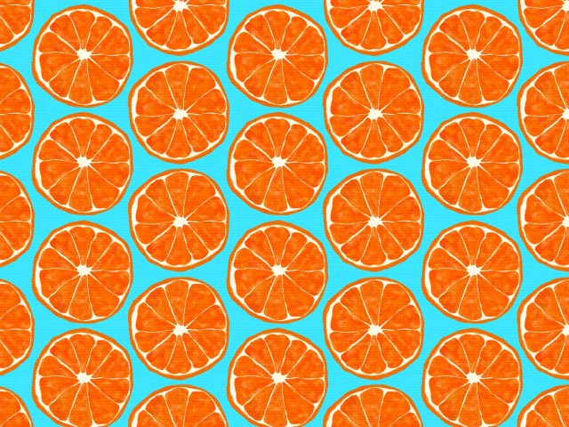 オレンジ 背景ブルー 無料イラスト素材 素材ラボ