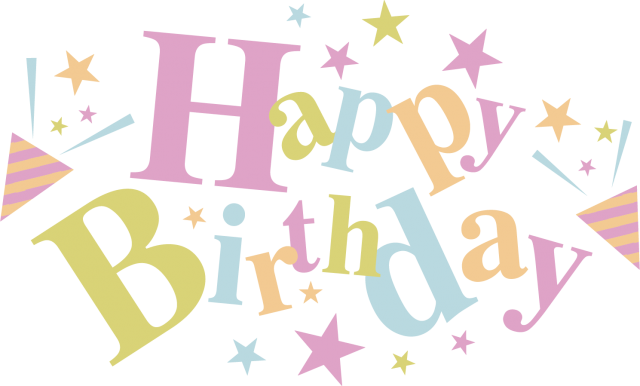 誕生日おめでとう Happy Birthday 英語ロゴ 無料イラスト素材 素材ラボ