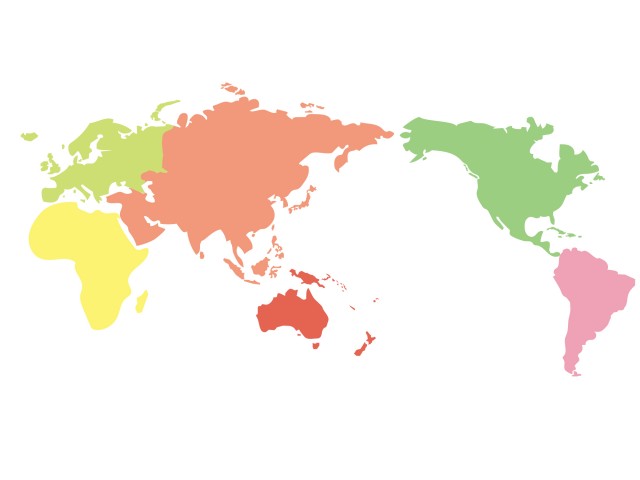かわいい 世界 地図 簡単 イラスト