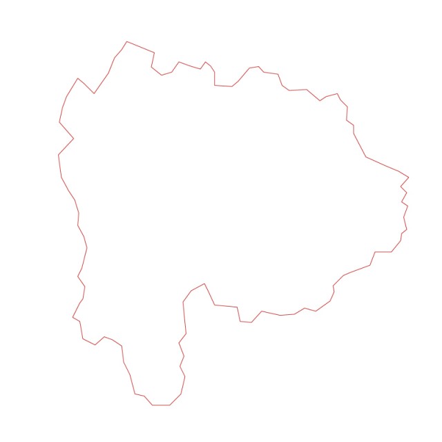 山梨県のシルエットで作った地図イラスト 赤線 無料イラスト素材 素材ラボ