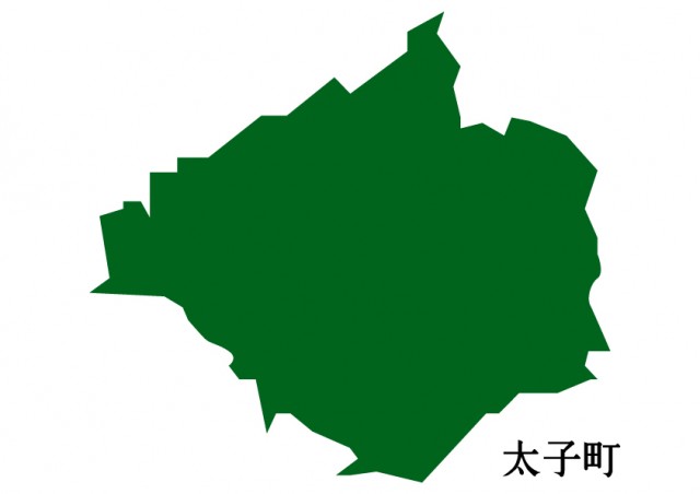 大阪府太子町 たいしちょう の地図 緑塗り 無料イラスト素材 素材ラボ