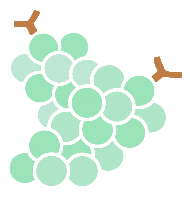 マスカットのカットイラスト 無料イラスト素材 素材ラボ